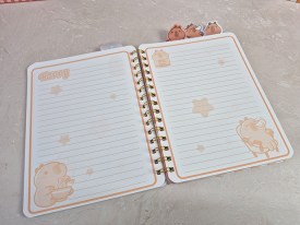 Cuaderno anotador con separadores